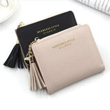 Heart Tassel Women Wallet Small Leather Zipper Purses Portefeuille