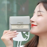 Small Wallet Female Short Section Tide Folding Personality Student Mini Wallet L