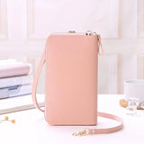 Matte Leather Mini Crossbody Bag Wallet for Women