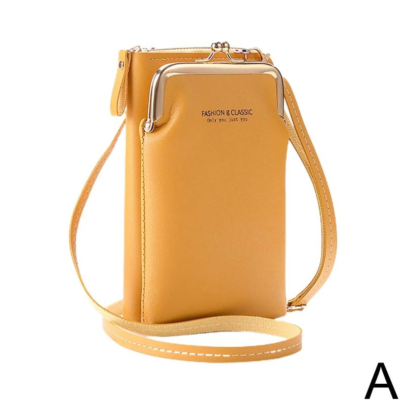 Matte Leather Mini Crossbody Bag Wallet for Women