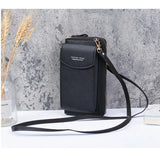 Mini Crossbody Wallet PU Leather Phone Bag Zipper Shoulder Pouch
