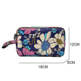 Large Capacity Zipper Purse Oxford Leather Female Long Wallet