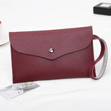 LADSOUL Women's Clutch Bag Small Square Zero Wallet Solid Cluches