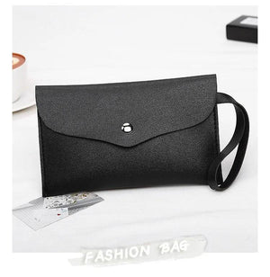 LADSOUL Women's Clutch Bag Small Square Zero Wallet Solid Cluches