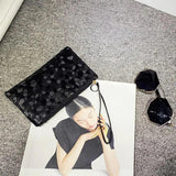 Marble Pattern Girls Wallet Zipper Change Purse Clutch Bag