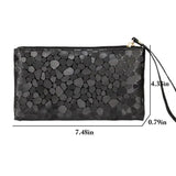Marble Pattern Girls Wallet Zipper Change Purse Clutch Bag