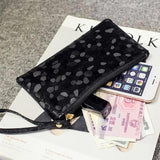 Marble Pattern Girls Wallet Zipper Change Purse Clutch Bag