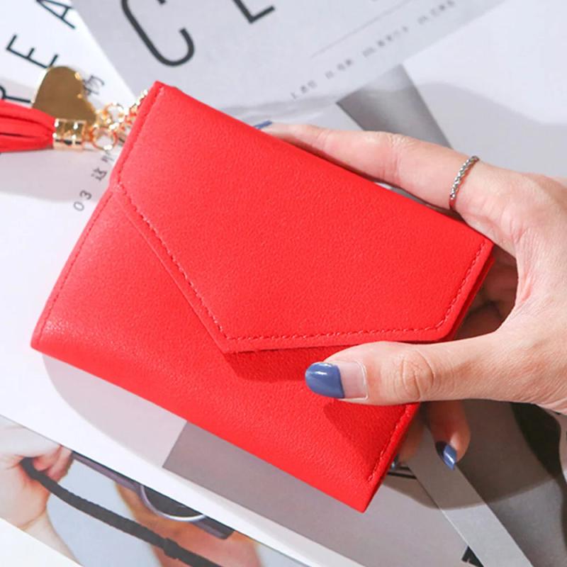 Short Tassel Wallet Women Purse Female Mini Wallets Students Purse Ladies Small