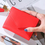 Short Tassel Wallet Women Purse Female Mini Wallets Students Purse Ladies Small
