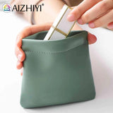 PU Leather Pocket Makeup Bag Mini Makeup Pouch with Zipper