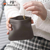 PU Leather Cosmetic Organizer Solid Zipper Portable