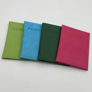 Pink World Passport Cover PU Leather