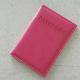 Pink World Passport Cover PU Leather