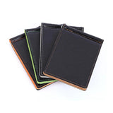 Men Short Skin Wallet PU Leather Money Clips Solid Thin Wallet