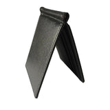 Men Short Skin Wallet PU Leather Money Clips Solid Thin Wallet