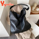 Vintage Women Tote Bag Soft PU Leather Handbag