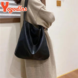 Vintage Women Tote Bag Soft PU Leather Handbag