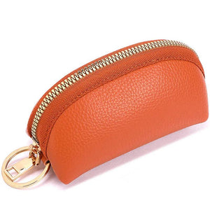 Soft Leather Car Key Bag Large Capacity Multi-Function Small Wallet