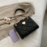 PU Leather Crossbody Bag for Women Shoulder Messenger Chain Bag
