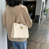 PU Leather Crossbody Bag for Women Shoulder Messenger Chain Bag