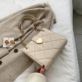 PU Leather Crossbody Bag for Women Shoulder Messenger Chain Bag