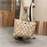 Nylon Tote Bag Large Capacity Shopper Lady Shoulder Commute Bags