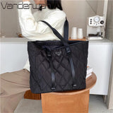 Nylon Tote Bag Large Capacity Shopper Lady Shoulder Commute Bags