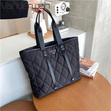 Nylon Tote Bag Large Capacity Shopper Lady Shoulder Commute Bags