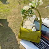 Women's PU Leather Shoulder Bag Underarm Sling Tote for Summer