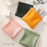 Mini Coin Purse Bag Lipstick Pouch Cable Organizer Sealing Coin Key Bag