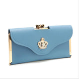 Ladies Diamond Studded Wallet Clutch Buckle Crown Decoration
