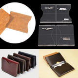 Acrylic Clear Template Handcrafting Set DIY Craft For Leather Wallet Bag