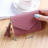 Mini Tassel Wallet Women Purse Short Mini Wallets Lovely Purse