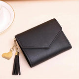 Mini Tassel Wallet Women Purse Short Mini Wallets Lovely Purse