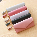 Zipper Womens Clutch Wallet Soft Leather Money Bag