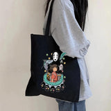 Totoro Shopping Bag Harajuku Canvas Shoulder Eco Friendly Female
