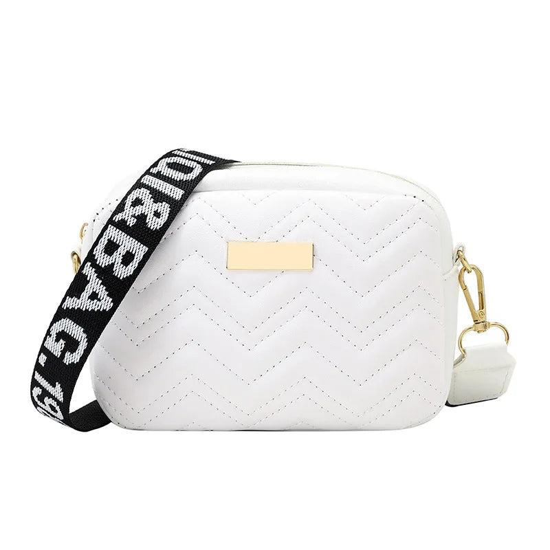 Embroidered Small Messenger Bag for Women, Chain Shoulder Bag