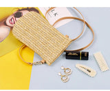 Summer Mini Messenger Bag, Girls Woven Crossbody Purse for Travel