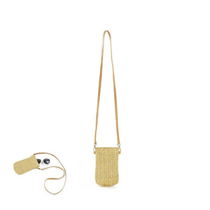 Summer Mini Messenger Bag, Girls Woven Crossbody Purse for Travel