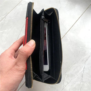 JoJo's Bizarre Adventure Jotaro Wallet Long Zipper Purses PU Wallet