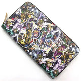 JoJo's Bizarre Adventure Jotaro Wallet Long Zipper Purses PU Wallet