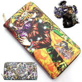 JoJo's Bizarre Adventure Jotaro Wallet Long Zipper Purses PU Wallet