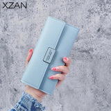 Women's PU Leather Long Wallet with Multi-card Slots