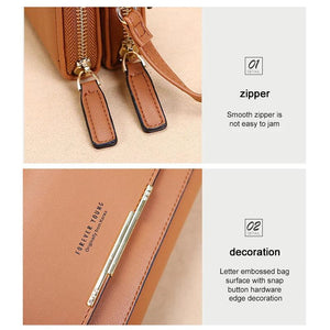 Women Leather Crossbody Shoulder Bag Tote Satchel Purse