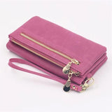 Women Wallets Double Zipper Clutch Purse Portefeuille Handbags