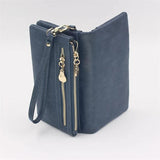 Women Wallets Double Zipper Clutch Purse Portefeuille Handbags