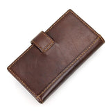Crazy Horse Leather Daily Cash Holder Men Wallets Vintage Passport Bag