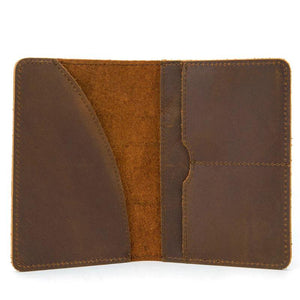 Male Driver Holder Passport Cover Cow Leather Men Wallet Covers For Passport Hol