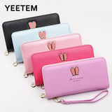 Women's Wallet Long Zipper Handbag Rabbit Ear Japanese Wallet Spot