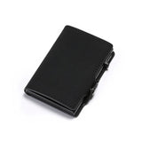 RFID Men Leather Wallet Slim Thin Wallet Money Bag Short Purse
